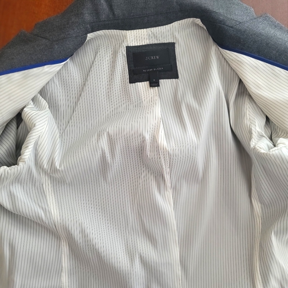 NWOT J. Crew Wool Regent Blazer, Size 8 - Picture 7 of 15